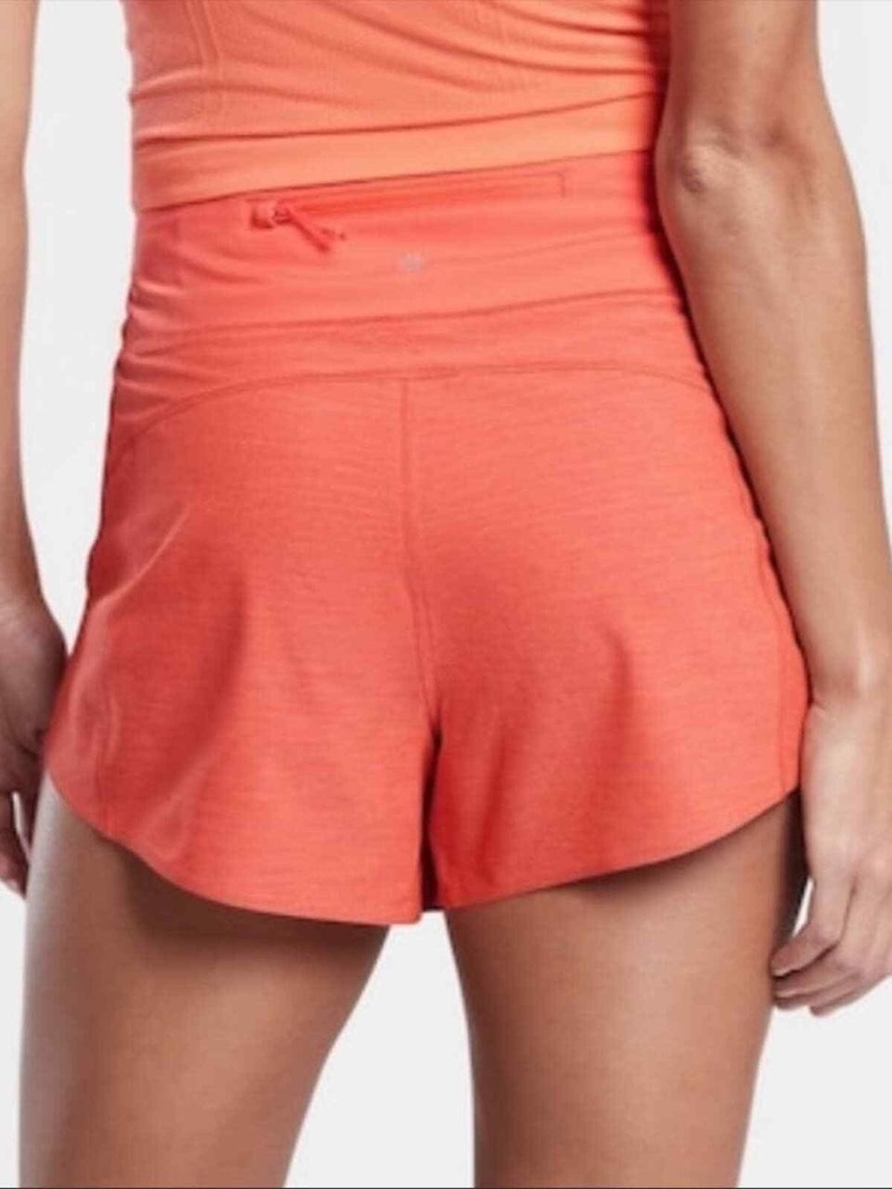 Athleta Run Performance Shorts - Coral - Large